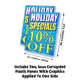 thumbnail image 2 of Holiday Specials 10 Percent Off (24" X 36") 4mm Corrugated Plastic Panel, Graphics Applied To 1 Side (Pk of 2), 2 of 4