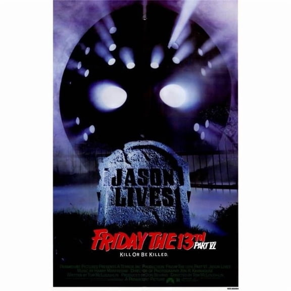 Pop Culture Graphics MOVGD3885 Friday the 13th Part 6 Jason Lives Movie Poster, 11 x 17