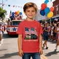 thumbnail image 2 of Huowey Boys Youth Graphic Tees 4Th Of July Shirt Short Sleeve Casual Crewneck Loose Fit Base Top Stylish Celebrate National Flag Print 250Th Anniversary T-Shirt Independence Tshirts,12-13 Years, 2 of 4