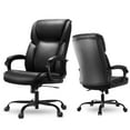 thumbnail image 7 of Yoyomax Executive Office Chair, Height Adjustable High Back Computer Chair, Ergonomic Home Office Desk Chair with Wheels, Armrest, and Headrest - 360° Swivel PU Leather Chair for Adults, 7 of 7