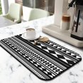 thumbnail image 2 of 2 Pack Washable Rubber Bohemian Vintage Floral Dish Drying Mats for Kitchen Counter Home Large Coffee Bar Pad Accessories and Decor for Utensils Stemware (2pcs 19.5''x12''), 2 of 6