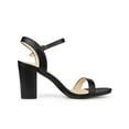 thumbnail image 3 of BLISSFUL STEP Women's Slingback Block High Heels Sandals Black 7, 3 of 7