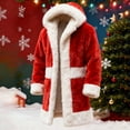 thumbnail image 3 of Christmas Cardigan Santa Jacket Coat for Men Hoodies Trim Warm Fashion Claus Adult Suit Outfit, 3 of 3