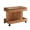 360 Rotating Desktop Multi-Functional Side Table + Natural + Solid Wood+MDF, variant on FENGFAN Natural Rolling Side Table Height Adjustable 360° Rotating Top 2 Tier Storage Lockable Wheels Single Pack