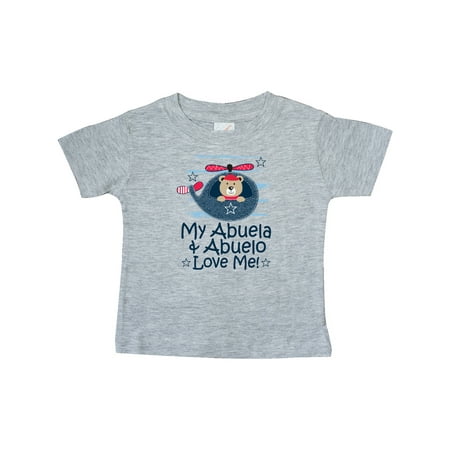 

Inktastic My Abuela and Abuelo Love Me Grandson Gift Gift Baby Boy T-Shirt
