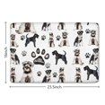 thumbnail image 5 of Schnauzer Dogs Flannel Non Slip Door Rugs,Washable Door Mats Indoor,Decorative Door Mats,Dirt-Resistant and Absorbent Doormat for Entrance,Bedroom,Kitchen,Bathroom,23.5x16in(60x40cm), 5 of 5