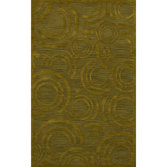 Dalyn Dover Area Rug DV3 Dv3 Avocado Circles Loops 5' x 8' Rectangle