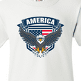 thumbnail image 4 of Inktastic America with Eagle Shield and Banner Youth T-Shirt, 4 of 5