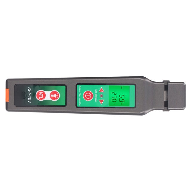 Komshine KFI-40 Traffic Fiber Identifier With 10mW VFL, Built-in LED Light – Fiber Detector, 800-1700nm, Universal Holder