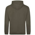 thumbnail image 2 of Men's 80/20 Midweight College Hooded Sweatshirt - OLIVE GREEN - S, 2 of 2