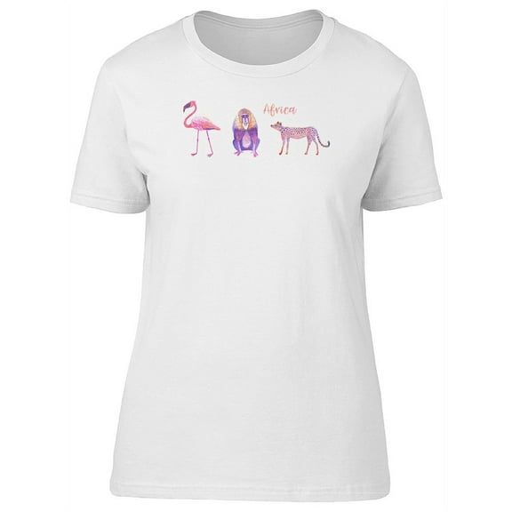 Flamingo Baboon Cheetah, Africa Tee Women's -Image by Shutterstock