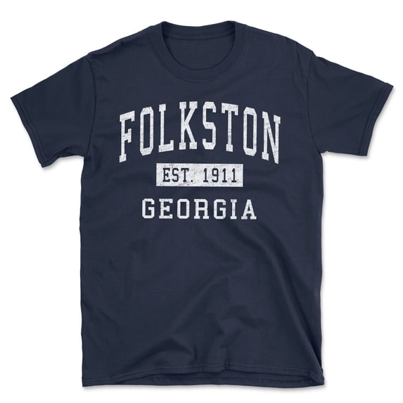 Folkston Georgia Classic Established Men's Cotton T-Shirt
