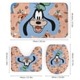 thumbnail image 3 of Juego de 4 cortinas de ducha Goofy con alfombrillas antideslizantes, tapa de inodoro y alfombrilla de baño, cortina de ducha impermeable con decoración de dibujos animados para baño con 12 ganchos,, 3 of 8
