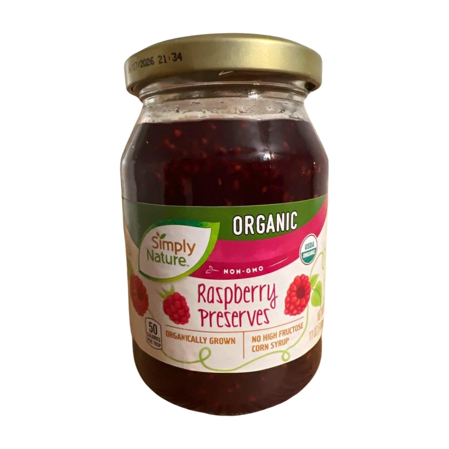 Organic Strawberry, Blueberry, Raspberry Preserves, No High Fructose Corn Syrup, Non-GMO, 11 oz x 3 (936g)