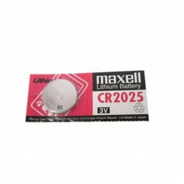 Maxell MAXELL-CR2025 150mAh 3V Batterie Primaire pour Pièces de Monnaie au Lithium