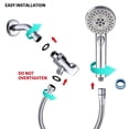 thumbnail image 4 of Regadera para Baño Moderna: Regadera Telefono de Mano Cabeza de Ducha de Lluvia Alta Presión Mighty Rock Handheld Showerheads-1, 4 of 7