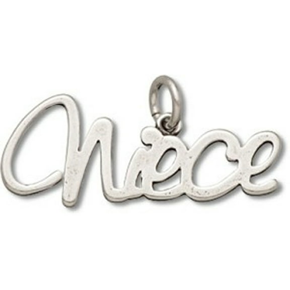 Sterling Silver 7" 4.5mm Charm Bracelet With Attached NIECE Word Charm