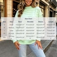 thumbnail image 2 of Horkkom Mock Neck Sweatshirt Loose Striped Print Pullover Sweatshirt for Women Soft Trendy Sweatshirt L, 2 of 4