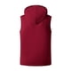 thumbnail image 3 of Ceisia Men's Hooded Zip-Up Sports Vest Summer Sleeveless Athletic Hoodie with Striped Hem Wine M Gifts, 3 of 6