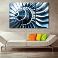 thumbnail image 3 of TISHIRON 3PCS Framed Canvas Wall Art Set,42"x28" Aircraft Turbine Blades Canvas Art Decor, 3 of 7