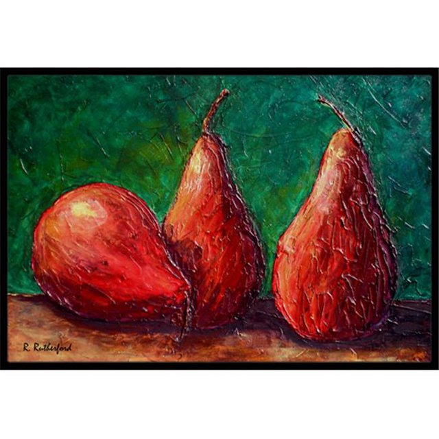 Carolines Treasures RDR2008MAT Pears Indoor Or Outdoor Doormat - 18 x 27 in.