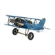 thumbnail image 1 of Aviones Del Modelo de Avión Adornos Fotográficos de La Artesanía de Artesanía Escultura Biplano de Hierro Modelo de Aeronave Vintage para Escritorio H Azul, 1 of 8