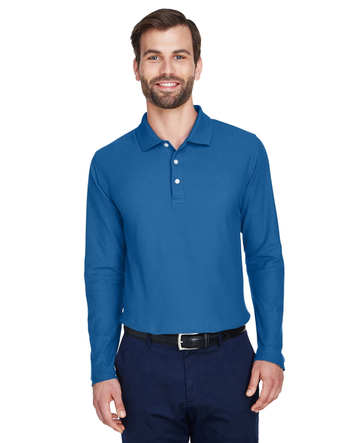 Devon & Jones Men's DRYTEC20™ Performance Long-Sleeve Polo - DG170 ...