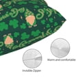 thumbnail image 5 of Kll St Patrick'S Day9 Pillow Covers Envelope Closure,Super Soft And Cozy Fuzzy Fleece Pillow Case Cover 14"X20", 5 of 8