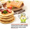 thumbnail image 5 of Eggylicious- PACK of 4 - Vegan Pancake Waffle Mix 1 lbs 8 oz (680 gm) | Protein & Fibre Rich Quick & Easy Breakfast | Just Add Water/Milk | Fluffy & Crispy | Gluten-Free, Non-Bioengineered, 5 of 6