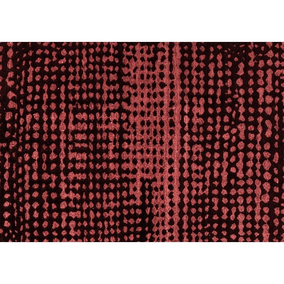 Ahgly Company Machine Washable Indoor Rectangle Abstract Red Modern Area Rugs, 5' x 7'