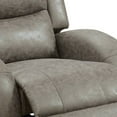 thumbnail image 3 of 40 Inch Leatherette Power Recliner with USB Port Gray, 3 of 5