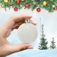 thumbnail image 4 of 16 Pcs Velvet Christmas Balls Flocked Christmas Tree Ball Ornaments Plastic Balls Xmas Decorative Hanging Ornaments Christmas Tree Decoration 2.4 Inch, 4 of 7