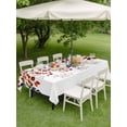 thumbnail image 4 of Outdoor Tablecloths with Umbrella Hole & Zipper, Eucalyptus Leaves Rectangle Tablecloth 52x70 Inch, Farmhouse Summer Botanical Weeping Waterproof Table Cloth, Patio/Pool/Picnic Table Covers, 4 of 8