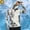 D_Gray, variant on Men's UPF 50+ Blue White Shark Print Sun-Shirt, Hooded Neck Cover & Extended Cuffs for offshore angling work White XL