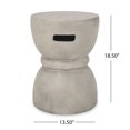 thumbnail image 3 of Scorpius Indoor Contemporary Lightweight Concrete Accent Side Table, 3 of 7