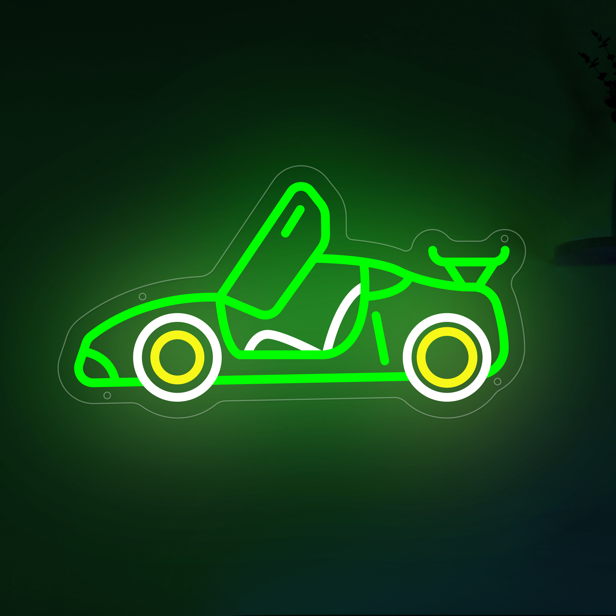 Sports Car Neon Sign for Wall Decor, Racing Car Led Signs, Dimmable Neon Light Sign for Game Room, Bedroom, Living Room, Bar Decoration, USB Powered Light Up Signs for Man Cave