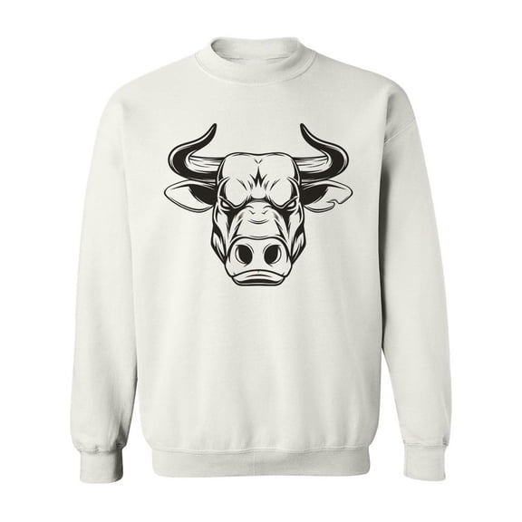 Fierce Bull. Sweatshirt Men -Image by Shutterstock, Male x-Large