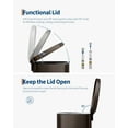 thumbnail image 2 of 13 Gallon Kitchen Trash Can with Soft Close Lid, Step Pedal, Removable Inner Bucket, 2 of 6