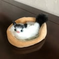 thumbnail image 7 of Bluelans Cat Sleeping Doll,Simulation Sound Cats Plush Toy With Nest,Children's Favorite Birthday Christmas Gift, 7 of 7