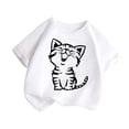 thumbnail image 2 of iTNHFP T-Shirts pour Filles T-Shirt Imprimé Dessin Animé Mignon Manches Courtes Col Rond Été Décontracté, 2 of 4