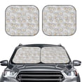 thumbnail image 2 of Fotbe Daisies Flowers 2-Piece Car Windshield Sun Shade | Sun Blocker for Car Windshield | Foldable Automotive Interior Accessories for Sun Protection-Large, 2 of 7