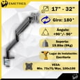 thumbnail image 4 of Soporte de Monitor Emetres Brazo 32 Pulgadas, 4 of 8