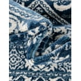 thumbnail image 4 of Unique Loom Boston Collection Area Rug - Medallion (5' 3" Square Blue/Ivory), 4 of 7