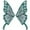 Dark Green, variant on KHONTS 1 Pair Fairy Wings Sew on Patches Butterfly Lace Appliques Wings Embroidery Collar Neckline Trims Embellishments DIY Garment Dress Supplies White One Size