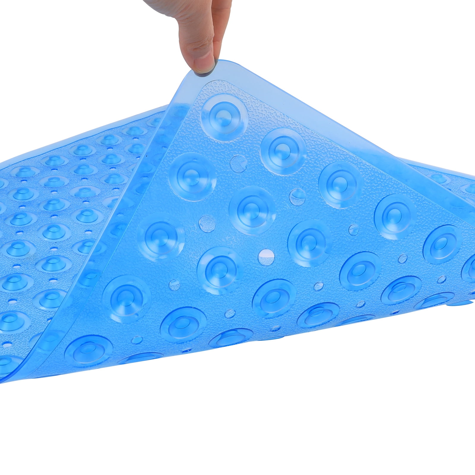 Gorilla Grip Patented Shower and Bathtub Mat, 21x21, Small Square Shower  Stall Floor Mats with Suction Cups and Drainage Holes, Machine Washable and
