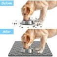 thumbnail image 6 of Dog Food Mat, 12"x19" Boho Dog Mat for Food and Water, Absorbent Dog Cat Bowl Mat Protect Floors, Cute Pet Food Mats for Dog Cat, Anti-Slip Rubber Pet Feeding Mat, Abstract Leaves Pet Placemat, 6 of 6