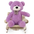 thumbnail image 5 of WOWMAX Giant Huge Teddy Bear Cuddly Stuffed Plush Animals Soft Toy Doll Purple 47 Inches, 5 of 6