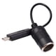 thumbnail image 3 of Toma De Encendedor De Cigarrillos Para Automóvil Convertidor Hembra Puerto Usb Cable Adaptador De Corriente Para Cargador De Automóvil Grabadora De Conducción E-Dog 30Cmm / 12In Negro,5V Usb A 12V Monstrate VI006223-00, 3 of 6