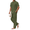 Army Green, variant on Men's 2 Piece Cotton Sets Casual Short Sleeve Henley Shirts and Yoga Beach Pants with Pockets Summer Vacation Outfit