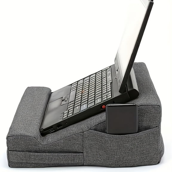 Tablet Pillow Stand for Bed, Adjustable Tablet Holder Cushion for Reading & Watching Videos, Polyester Lap Stand for iPad, Tablet & e-Reader